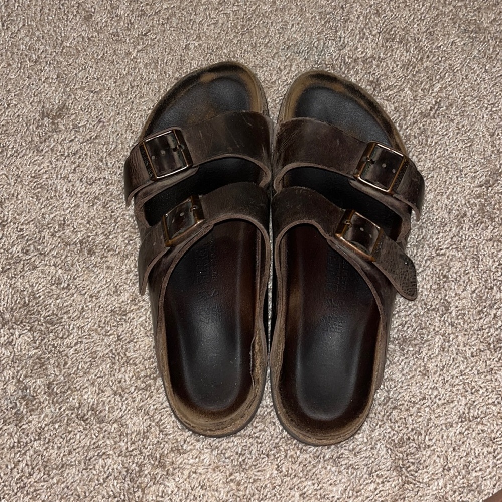 Men’s brown Birkenstocks size 42